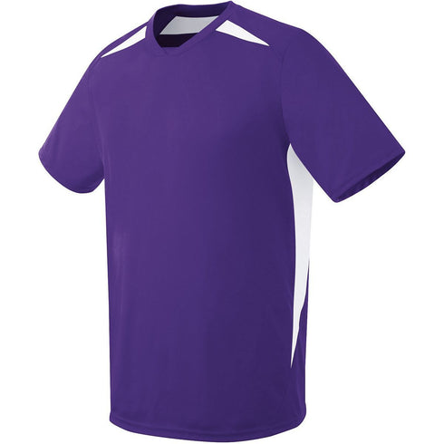 Russell Athletic Youth Hawk Jersey (322871), Color 'Purple/White'